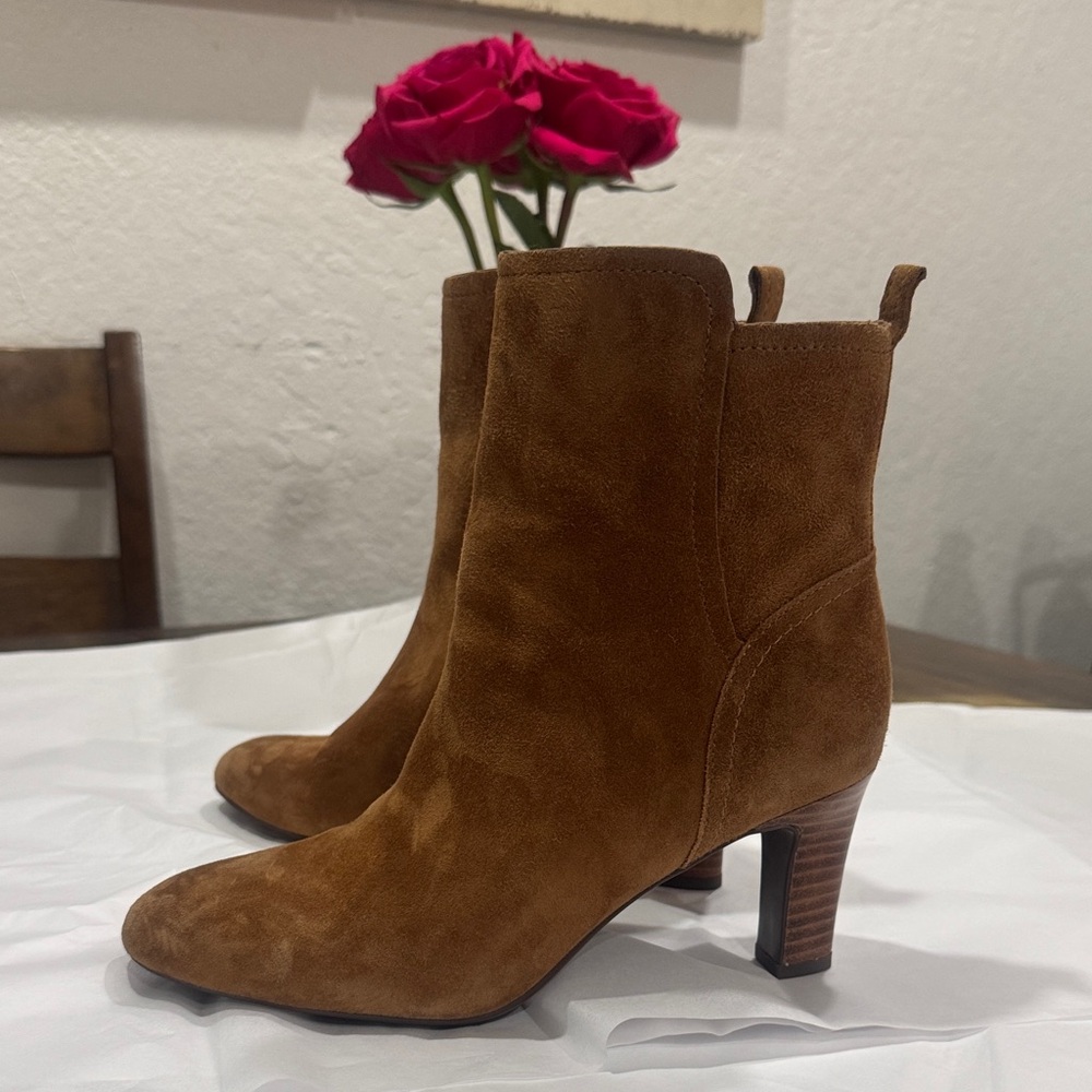 Brown Suede Ankle Boots
